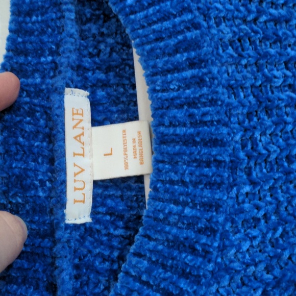 Cobalt blue SUPER SOFT knit crop sweater - Picture 3 of 5